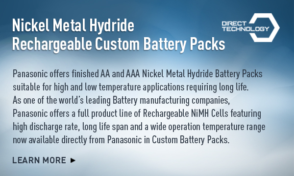 Nickel Metal Hydride Custom Rechargeable Battery Packs