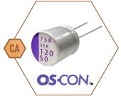 SEK Series OS-CON Capacitors